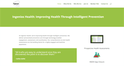 Desktop Screenshot of ingenioshealth.com