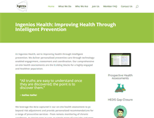 Tablet Screenshot of ingenioshealth.com